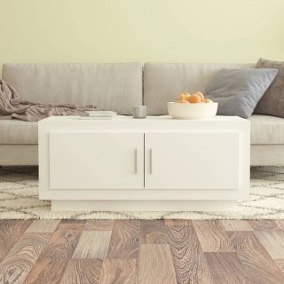 Stolik kawowy, biały, 102x50x45 cm, materiał drewnopochodny