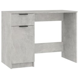 Biurko, szarość betonu, 100x50x75 cm, materiał drewnopochodny