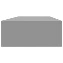 Półki ścienne z szufladą, 2 szt., szare, 60 x 23,5 x 10 cm, MDF