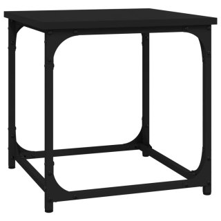 Stolik boczny, czarny, 40x40x40 cm, materiał drewnopochodny