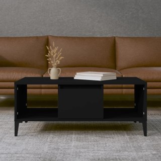 Stolik kawowy, czarny, 90x50x36,5 cm, materiał drewnopochodny