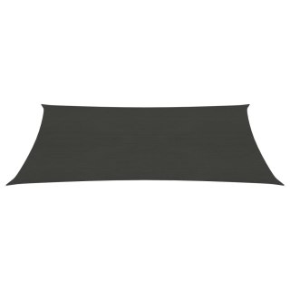 Żagiel przeciwsłoneczny, 160 g/m², antracytowy, 3x4 m, HDPE