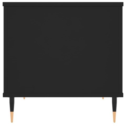 Stolik kawowy, czarny, 60x44,5x45 cm, materiał drewnopochodny