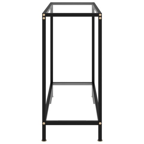 Stolik konsolowy, przezroczysty, 80x35x75 cm, szkło hartowane