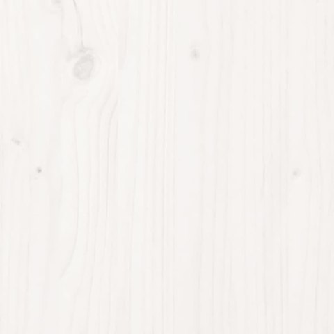 Stolik konsolowy, biały, 76,5x40x75 cm, lite drewno sosnowe