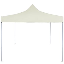Profesjonalny, składany namiot imprezowy, 2x2 m, stal, kremowy