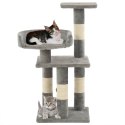 Drapak dla kota ze słupkami sizalowymi, 65 cm, szary