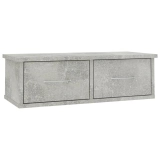 Półka ścienna, betonowa szarość, 60x26x18,5 cm