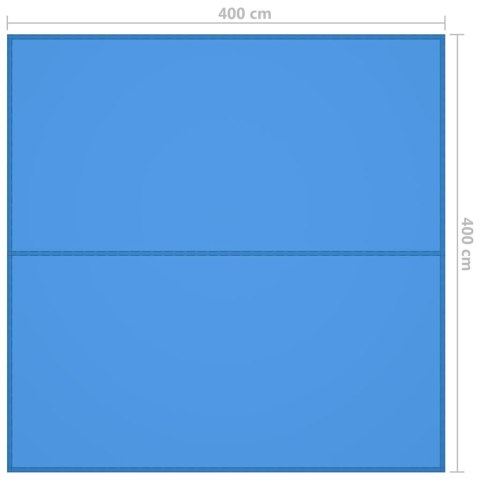 Płachta biwakowa, 4x4 m, niebieska