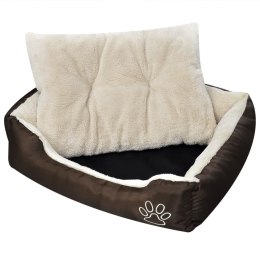 Ciepłe legowisko dla psa z poduszką, rozmiar XL