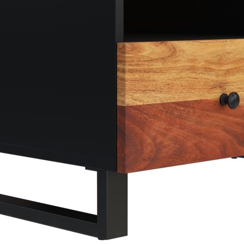 Stolik kawowy, 80x54x40 cm, akacja i materiał drewnopochodny
