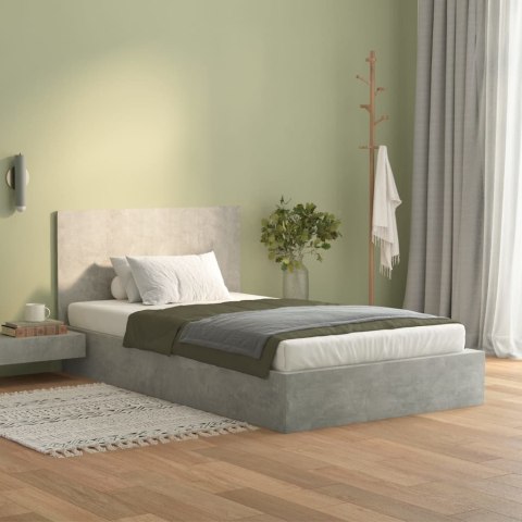 Wezgłowie łóżka, szarość betonu, 120x1,5x80 cm
