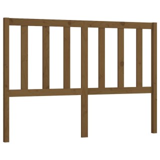 Wezgłowie łóżka, miodowy brąz, 146x4x100cm, lite drewno sosnowe