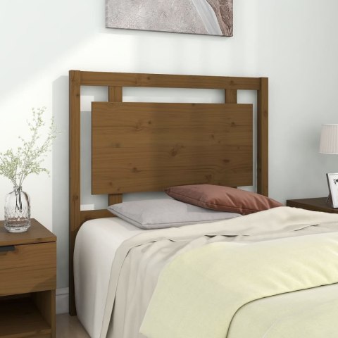 Wezgłowie łóżka, miodowy brąz, 95,5x4x100 cm, lita sosna