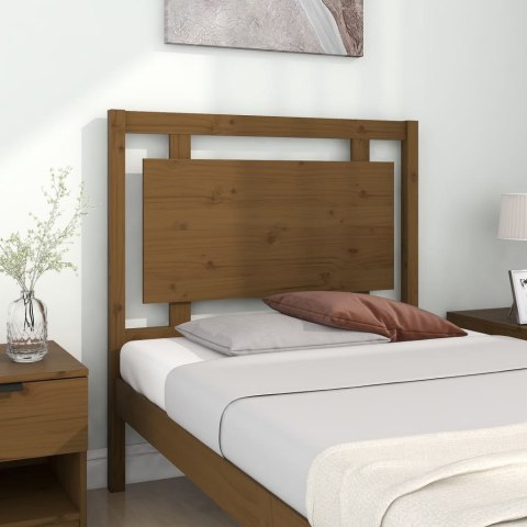 Wezgłowie łóżka, miodowy brąz, 95,5x4x100 cm, lita sosna