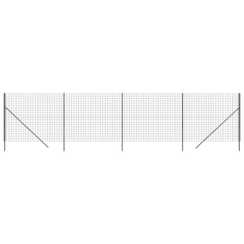 Ogrodzenie z siatki drucianej, antracytowe, 2x10 m