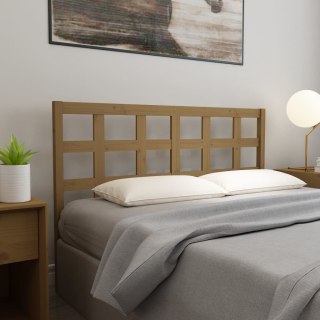 Wezgłowie łóżka, miodowy brąz, 145,5x4x100 cm, lita sosna