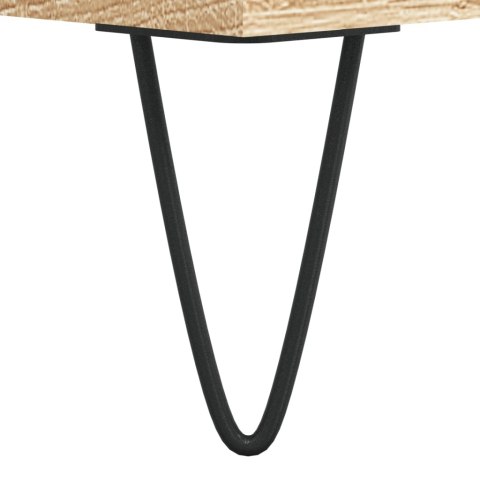 Stolik kawowy, dąb sonoma, 50x50x40 cm, materiał drewnopochodny