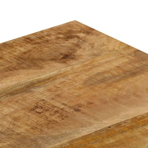 Stolik kawowy, 100x50x35 cm, lite drewno mango i stal
