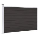 Panel ogrodzeniowy, WPC, 175x105 cm, czarny