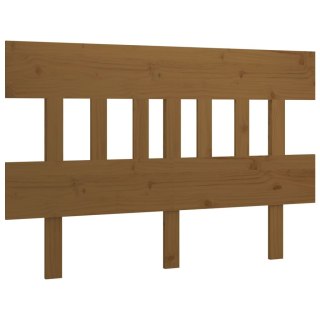 Wezgłowie łóżka, miodowy brąz, 123,5x3x81 cm, drewno sosnowe