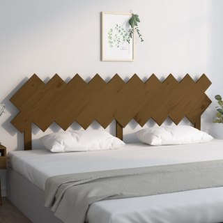 Wezgłowie łóżka, miodowy brąz, 196x3x80,5 cm, drewno sosnowe