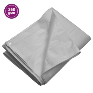 Plandeka, 260 g/m², 3x5 m, szara, HDPE