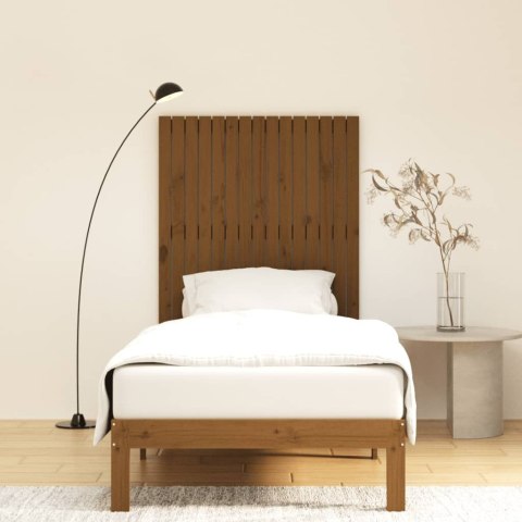 Wezgłowie łóżka, miodowy brąz, 95,5x3x110 cm, drewno sosnowe