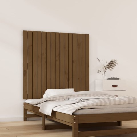 Wezgłowie łóżka, miodowy brąz, 95,5x3x90 cm, drewno sosnowe