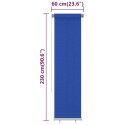 Roleta zewnętrzna, 60x230 cm, niebieska, HDPE