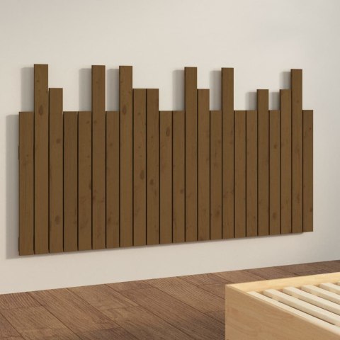 Wezgłowie łóżka, miodowy brąz, 146,5x3x80 cm, drewno sosnowe