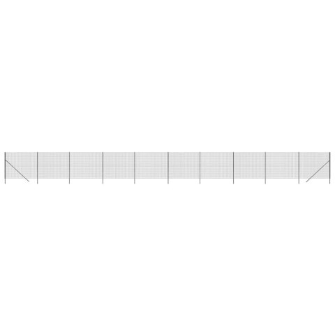 Ogrodzenie z siatki drucianej, antracytowe, 2,2x25 m