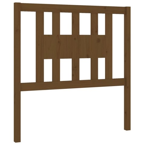 Wezgłowie łóżka, miodowy brąz, 106x4x100cm, lite drewno sosnowe