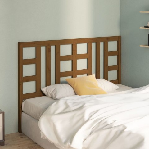 Wezgłowie łóżka, miodowy brąz 166x4x100 cm, lite drewno sosnowe