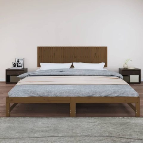 Wezgłowie łóżka, miodowy brąz, 204x3x60 cm, drewno sosnowe