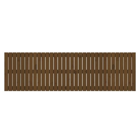 Wezgłowie łóżka, miodowy brąz, 204x3x60 cm, drewno sosnowe