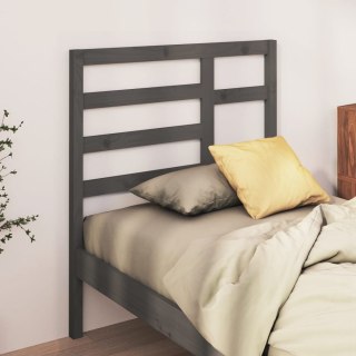 Wezgłowie łóżka, szare, 81x4x104 cm , lite drewno sosnowe