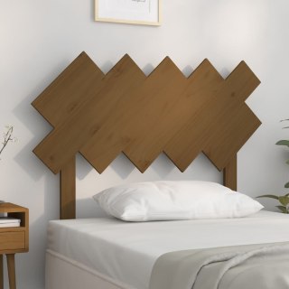 Wezgłowie łóżka, miodowy brąz, 104x3x80,5 cm, drewno sosnowe