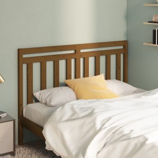 Wezgłowie łóżka, miodowy brąz, 141x4x100 cm, drewno sosnowe
