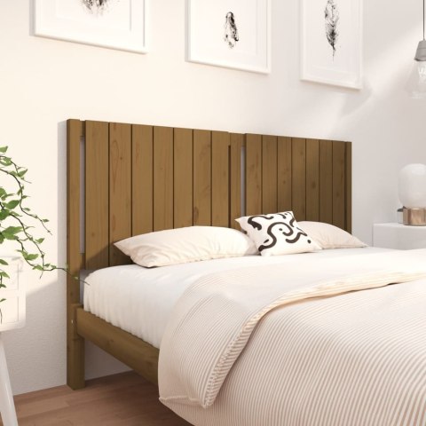 Wezgłowie łóżka, miodowy brąz, 155,5x4x100 cm, drewno sosnowe