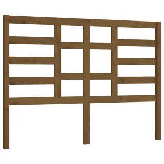 Wezgłowie łóżka, miodowy brąz,156x4x104 cm, lite drewno sosnowe