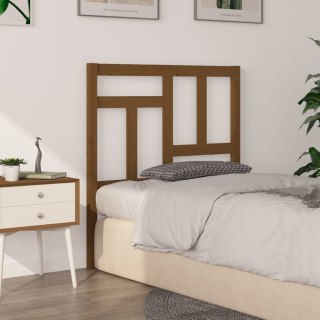 Wezgłowie łóżka, miodowy brąz, 80,5x4x100, lite drewno sosnowe