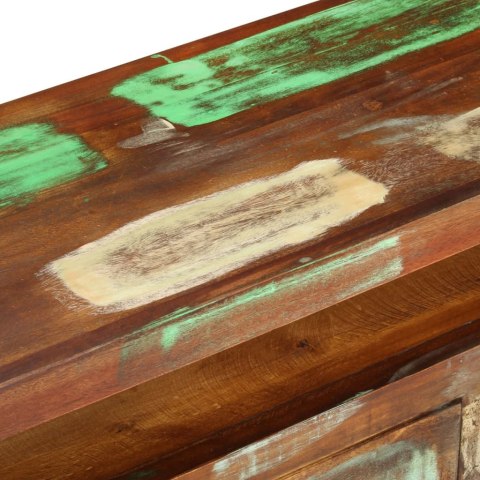 Szafka pod telewizor, kolorowa, 110x30x40 cm, drewno z odzysku