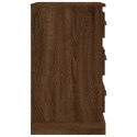 Szafka nocna, brązowy dąb, 39x39x67 cm, materiał drewnopochodny