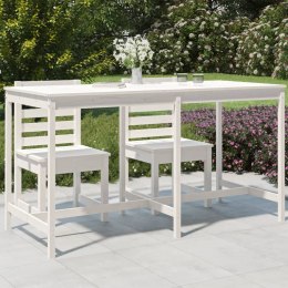 Stół ogrodowy, biały, 203,5x90x110 cm, drewno sosnowe