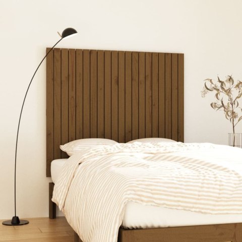 Wezgłowie łóżka, miodowy brąz, 127,5x3x110 cm, drewno sosnowe