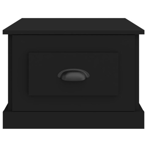 Stolik kawowy, czarny, 50x50x35 cm, materiał drewnopochodny