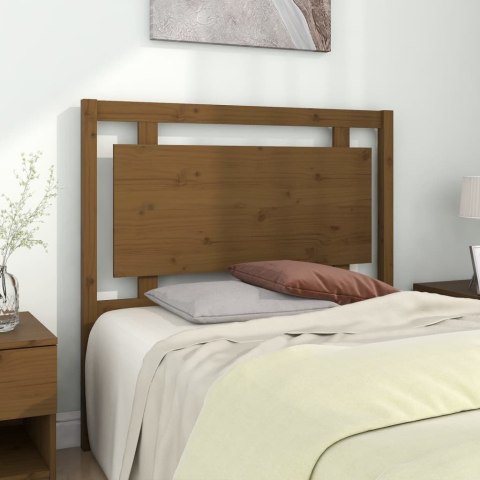 Wezgłowie łóżka, miodowy brąz, 105,5x4x100 cm, lita sosna