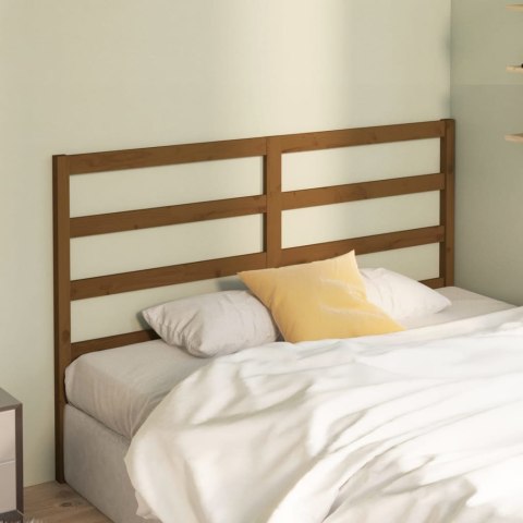 Wezgłowie łóżka, miodowy brąz, 141x4x100 cm, drewno sosnowe