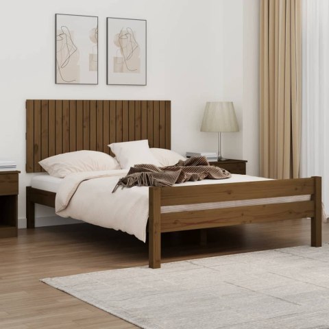 Wezgłowie łóżka, miodowy brąz, 140x3x60 cm, lite drewno sosnowe